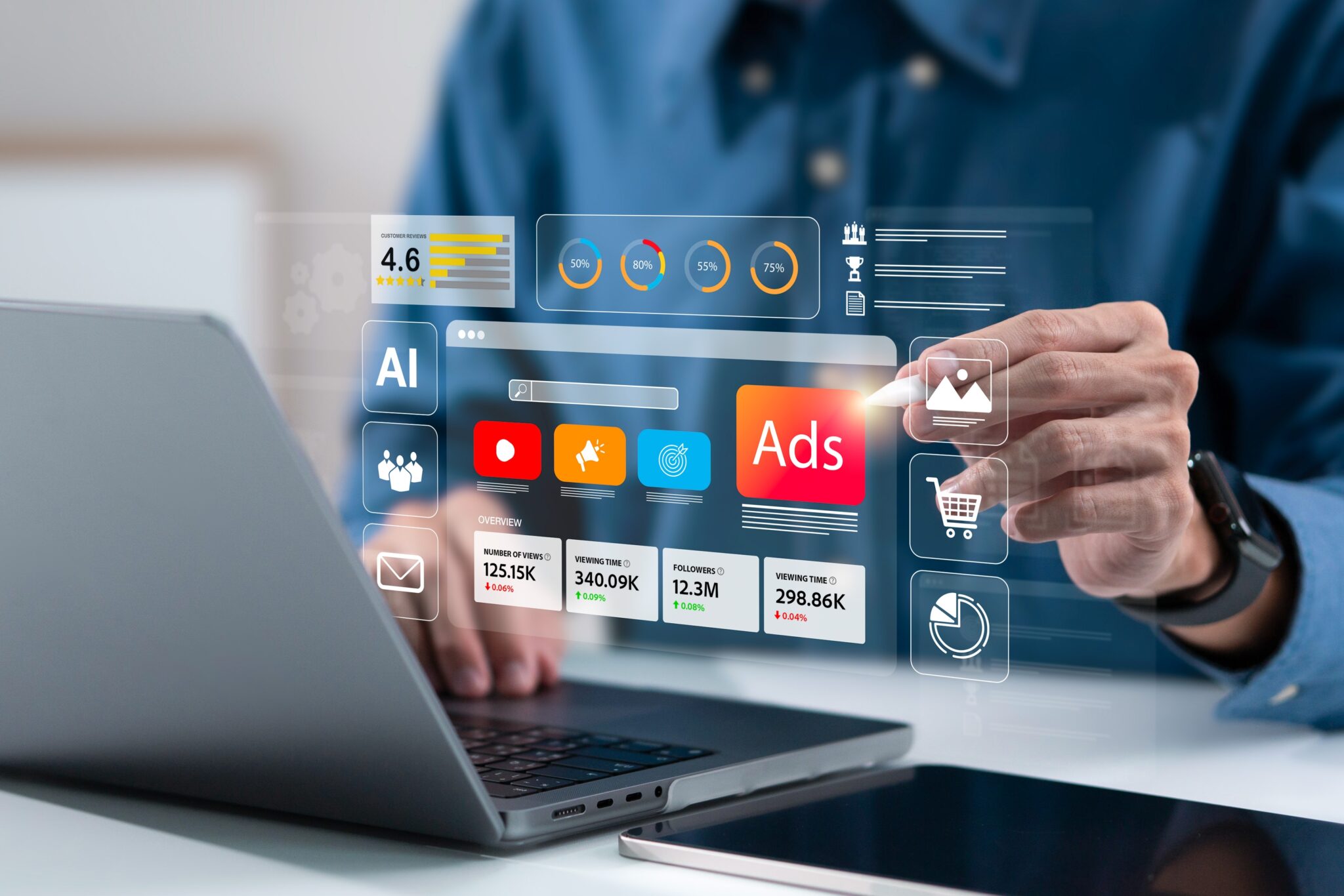 Análisis de métricas y desarrollo de estrategias de marketing digital para el crecimiento de negocios locales.